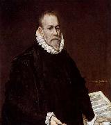 El Greco Portrait of Doctor Rodrigo de la Fuente painting